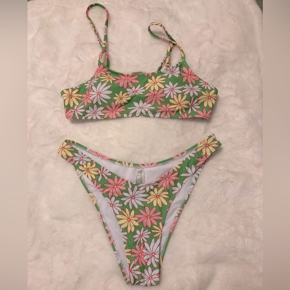 Floral Green Women’s Bikini